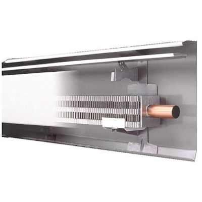 Slant/Fin Fine/Line 30 3 ft. Hot Water Baseboard with Fully Assembled Element and Enclosure in Nu White