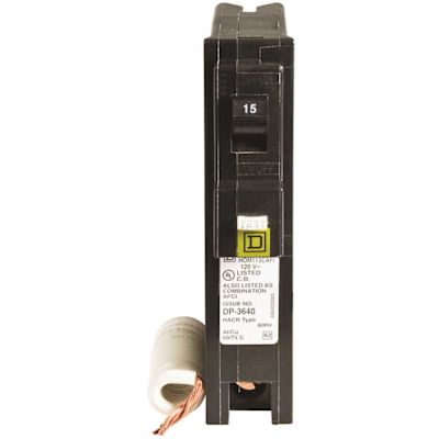 Square D Homeline 15 Amp Single-Pole Combination Arc Fault Circuit Breaker(HOM115CAFIC)
