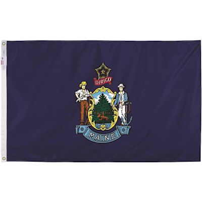 Valley Forge Flag 3 ft. x 5 ft. Nylon Maine State Flag