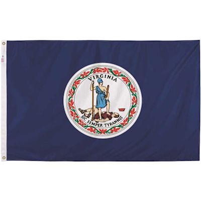 Valley Forge Flag 3 ft. x 5 ft. Nylon Virginia State Flag