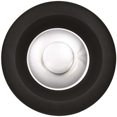 DANCO 4.125 in. Plastic Garbage Disposal Stopper in Black