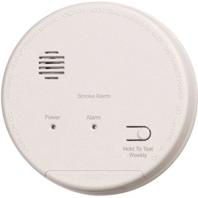 Gentex Hardwired Interconnected Photoelectric Smoke Alarm Detector with Dualink, Battery Backup and Relay Contacts