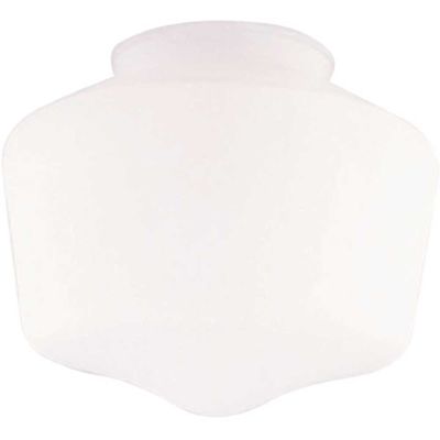 Westinghouse 5 in. Handblown White Schoolhouse Shade with 3-1/4 in. Fitter and 5-3/4 in. Width
