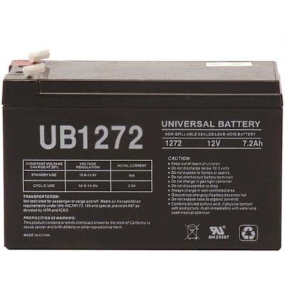 UPG 12-Volt 7.2 Ah F1 Terminal Sealed Lead Acid (SLA) AGM Rechargeable Battery