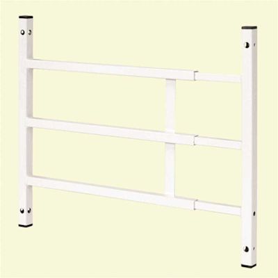 Segal 15-3/4 in. x 23-1/2 in. x 15-1/2 in. 3-Bar Hardened Steel Painted Finish Child Fall Window Guard, White