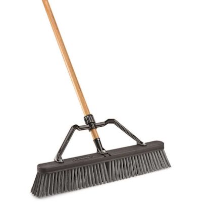 Libman 24 in. Rough Surface Industrial Push Broom with Brace and Handle (Case of 4)