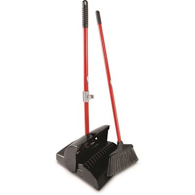 Libman 12 in. Lobby Broom and Dust Pan Set (Closed Lid) (Case of 2)