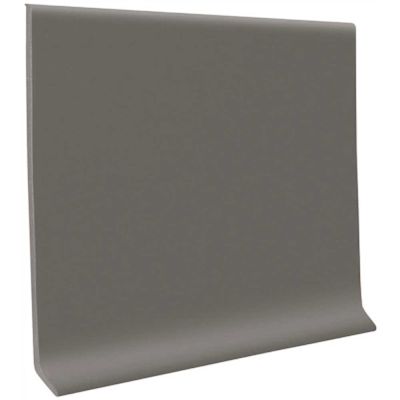 ROPPE Pinnacle Dark Gray 4 in. x 120 ft. x 1/8 in. Rubber Wall Cove Base Coil