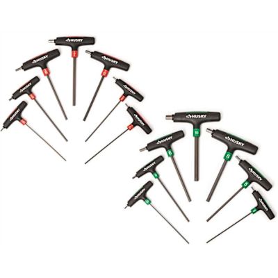 Husky 14-Piece T-Handle SAE & MM Hex Key Set