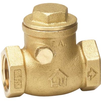 HOMEWERKS 1-1/4 in. FIP x 1-1/4 FIP Lead Free Brass Swing Check Valve