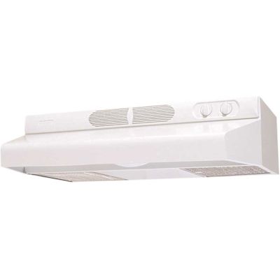 Air King ESDQ 30 in. ENERGY STAR Certified Under Cabinet Convertible Range Hood Deluxe Quiet with Light in White