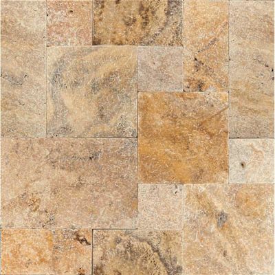MSI Tuscany Scubas 3 cm. x 16 in. x 24 in. Specialty Orange Tumbled Travertine Paver Tile (10-Pieces/160 sq. ft./pallet)