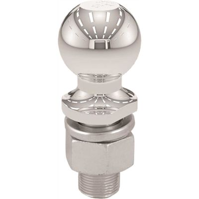 CURT 2-5/16" Trailer Hitch Tow Ball (1-1/4" x 2-5/8" Shank, 10,000 lbs., Chrome, Packaged)