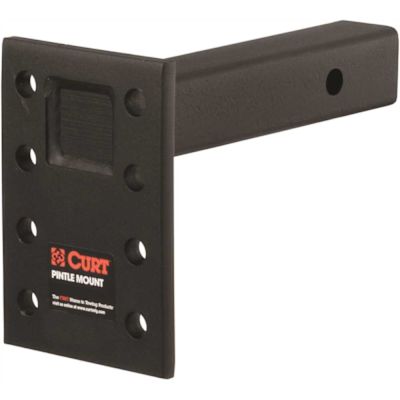 CURT Adjustable Pintle Mount (2 in. Shank, 15,000 lbs., 7 in. High, 8 in. Long)