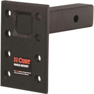 CURT Adjustable Pintle Mount (2 in. Shank, 15,000 lbs., 7 in. High, 6 in. Long)
