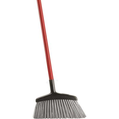 Libman 15 in. High Power Rough Surface Angle Broom with Steel Handle