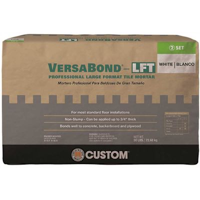 Custom Building Products VersaBond-LFT 50 lb. White Professional Medium Bed Large Format Tile Mortar