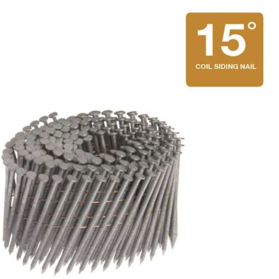 Grip-Rite 2 in. x 0.092 in. 15Â° Exterior Galvanized Wire Collated Ring Shank Nails 3000 per Box