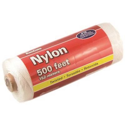 KingCord #18 x 500 ft. Twisted Nylon Mason's Line, White