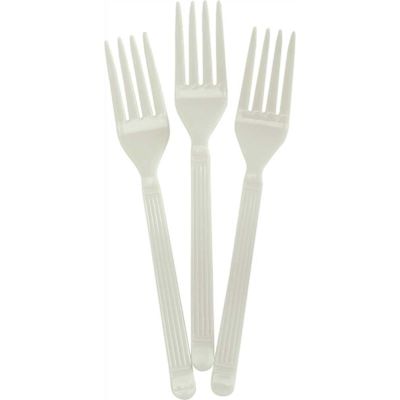 D&W Fine Pack FORUM FORK HVY WT FULL WHT