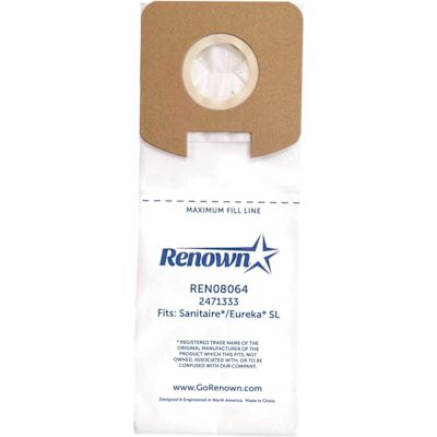 Renown Vacuum Bag for Eureka SL S782, SC785 Sanitaire Lightweights (3-Bags/Pack) Equivalent to 61122, 61125, 61125A