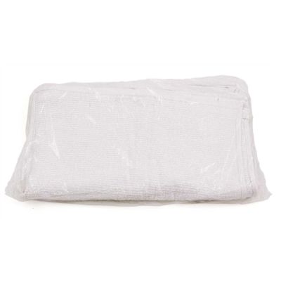 28 oz. 16 in. x 19 in. White Bar Towel Terry (12-Per Pack, 20-Packs Per Case)