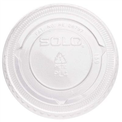 SOLO Pet Plastic Portion Cup Lid (2,500 per Case)