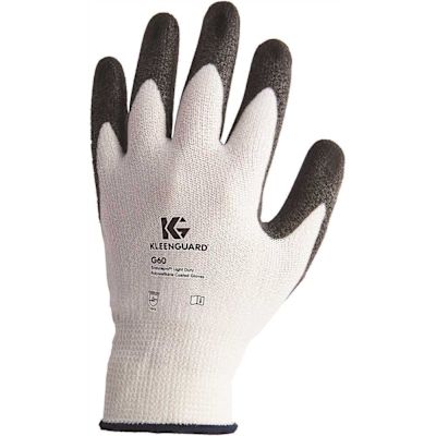 KleenGuard G60 Large Black and White Level 3 Economy Cut Resistant Gloves (12-Pairs/Bag, 1-Bag)