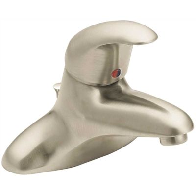 MOEN MOEN COMMERCIAL CENTERSET BATHROOM FAUCET WITH WASTE, 2.2 GPM, LEVER HANDLE, BRUSHED NICKEL