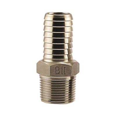Boshart Industries BOSHART #304 STAINLESS STEEL MALE ADAPTER, 1 IN. X 1 IN. INS