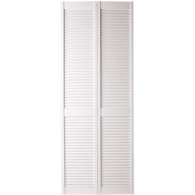 Masonite 24x80x1-1/8 Full Louvered Pine Louver HC Bifold