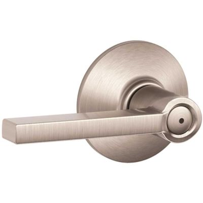 Schlage Latitude Satin Nickel Privacy Bed/Bath Door Handle