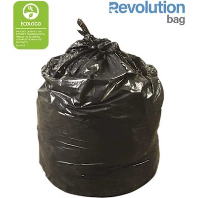 Revolution Bag 44 Gal. 36 In. X 47 In. 0.70 Mil. Black Low-Density Trash Bags (200-Case)