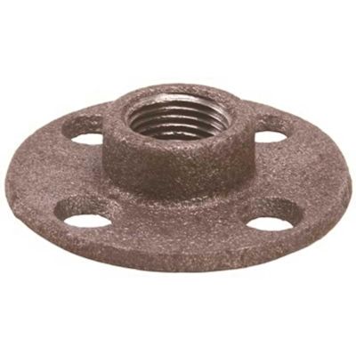 1-1/4 in. Black Malleable Floor Flange
