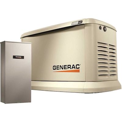 22,000 Watt - Dual Fuel Air- Cooled Whole House Home Standby Generator, Smart Home Monitoring & 200-AMP Transfer Switch