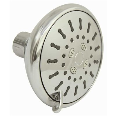 Premier 3- -Spray Patterns 4 in. Single Wall Mount Low Flow Fixed Shower Head in Chrome