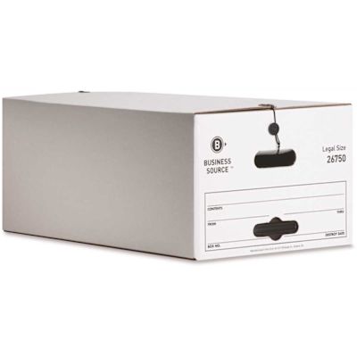 Business Source 10 in. L x 15 in. W x 24 in. D Light-Duty String/Button Moving Boxes