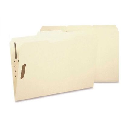 Sparco Fastener Folder, with 2-Ply Tab, 2 Fastener, 1/3-Cut Tab, Legal, Manila (50 per Box)
