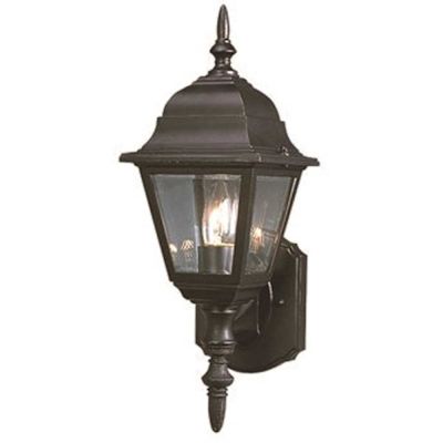 Monument 1-Light Black Outdoor Wall Mount Lantern