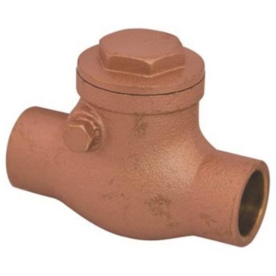 ProPlus 1/2 in. C x C Lead Free Swing Check Valve with Brass Body