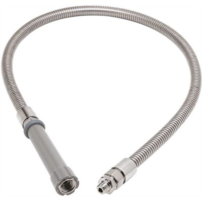 T&S Stainless Steel 44 in. Flexible Hose with Fisher Adapter