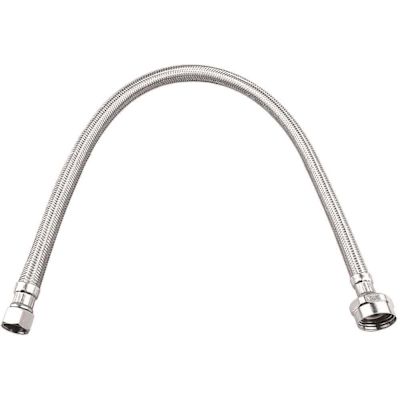 Durapro 3/8 in. Compression x 7/8 in. Metal Ballcock x 16 in. Braided Stainless Steel Toilet Connector