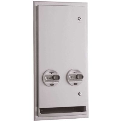 Bobrick Recessed or Semi-Recessed Napkin and Tampon Vendor