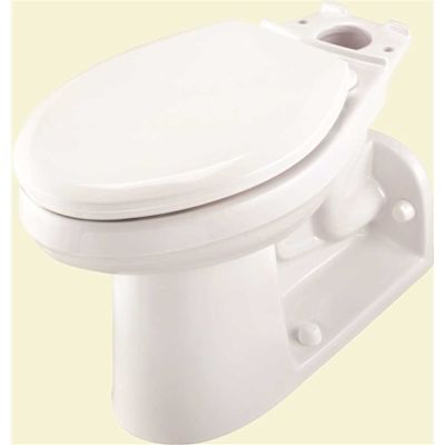 Gerber Plumbing Maxwell 1.28 GPF Compact Elongated Back-Outlet Toilet Bowl Only in White