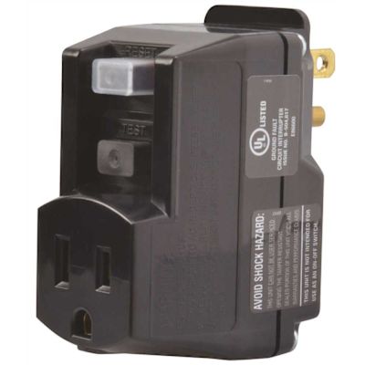 Yellow Jacket 1-Outlet GFCI Extension Cord Adapter