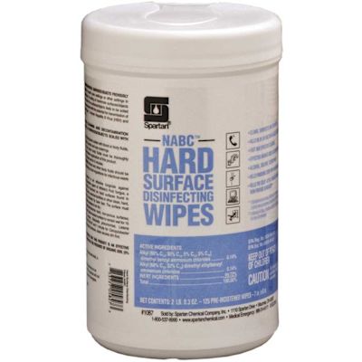 Spartan Chemical Co. NABC 125 Count NABC Fresh Scent Hard Surface Disinfecting Wipes
