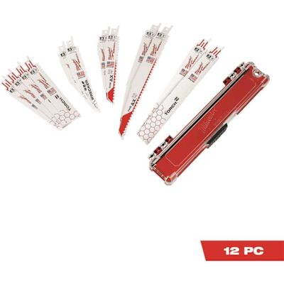 Milwaukee SAWZALL Demolition Wood and Metal Cutting Bi-Metal Reciprocating Blade Set (12-Piece)