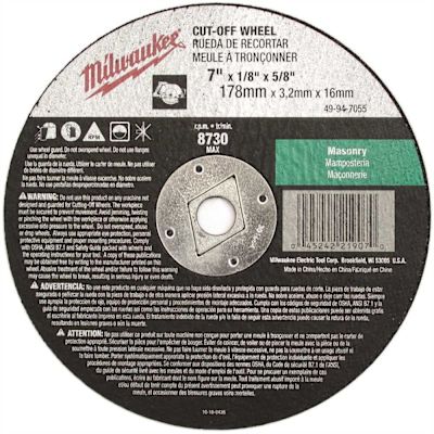 Milwaukee 7 in. x 1/8 in. x 5/8 in. Cut Off Wheel