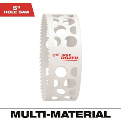 Milwaukee 5 in. Bi-Metal Hole Dozer Hole Saw