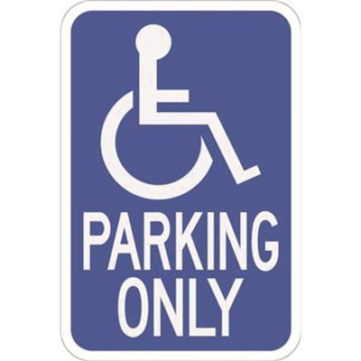 HY-KO 12 in. x 18 in. Handicapped Parking Heavy-Duty Sign